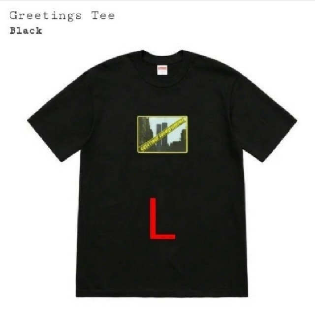 新品未使用★19ss★L★Greetings Tee　ツインタワー