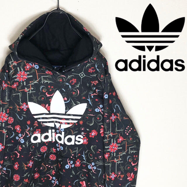 adidas(アディダス)の専用 adidas アディダス パーカー フローラル 花柄 マルチカラー レア メンズのトップス(パーカー)の商品写真