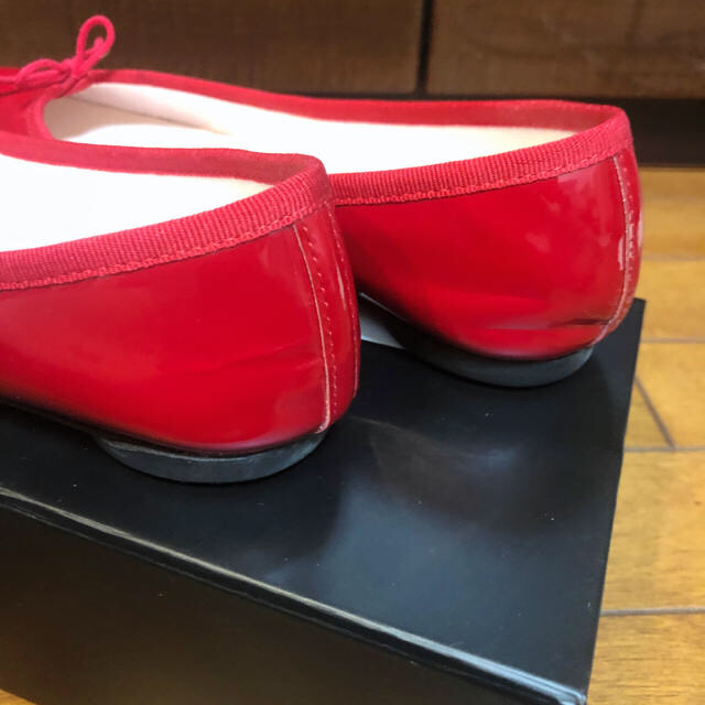 《repetto》パテントレザー Flammy red 36 2