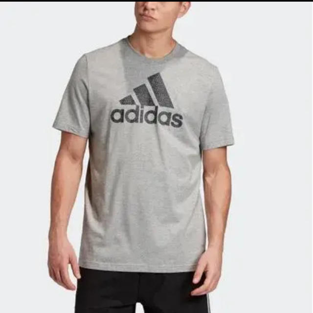 adidas(アディダス)の新品・未使用　アディダス adidas テクスチャード ロゴ 半袖Tシャツ M メンズのトップス(Tシャツ/カットソー(半袖/袖なし))の商品写真