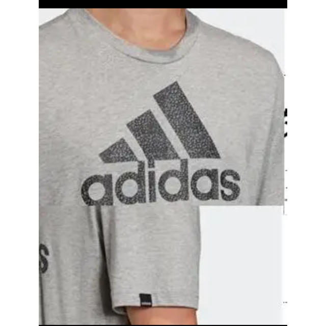adidas(アディダス)の新品・未使用　アディダス adidas テクスチャード ロゴ 半袖Tシャツ M メンズのトップス(Tシャツ/カットソー(半袖/袖なし))の商品写真