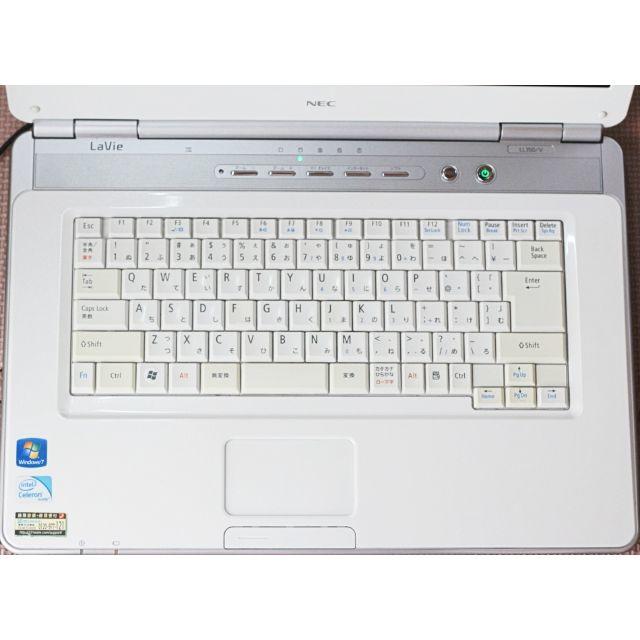 セール！43人気キラキララメホワイト♪かわいい☆NEC LL350/VノートPC 3