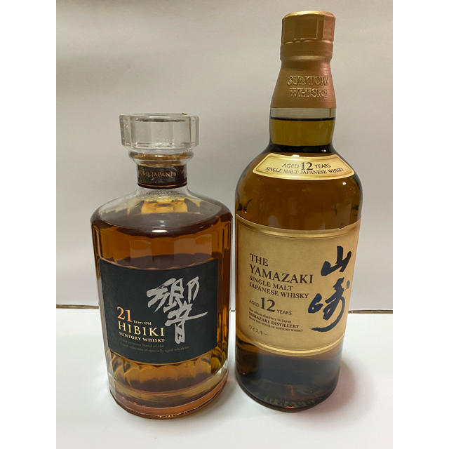 サントリーウイスキー　響21年700ml＋山崎12年700ml