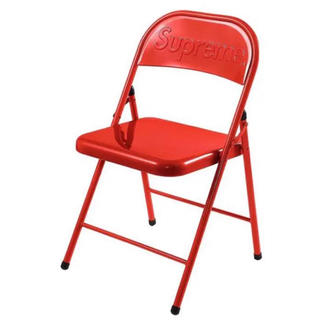シュプリーム(Supreme)のSupreme®︎ Metal Folding Chair 赤  椅子(折り畳みイス)