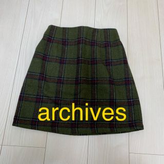 アルシーヴ(archives)のチェック柄　スカート【archives】(ミニスカート)