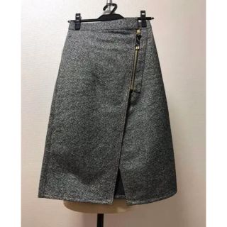 アクネ(ACNE)のAcneStudios PANNA WORK TWジップスカート(ひざ丈スカート)