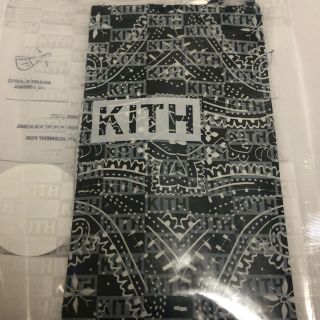 シュプリーム(Supreme)のkith バンダナ ペイズリー柄 マスク ブラック(パック/フェイスマスク)