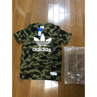 アベイシングエイプ(A BATHING APE)のbape × adidas tシャツ(Tシャツ/カットソー(半袖/袖なし))