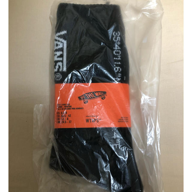 BLACKORANGEサイズ送料込 2足セット VANS WTAPS CREW SOCK ブラック オレンジ