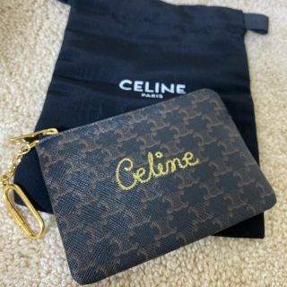 セリーヌ(celine)のセリーヌ♡刺繍入りキーリング付きコイン＆カード入れ (コインケース/小銭入れ)