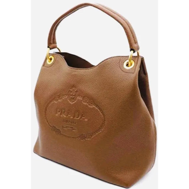PRADA - PRADA プラダ ロゴ刻印レザートートバック 新品の通販 by
