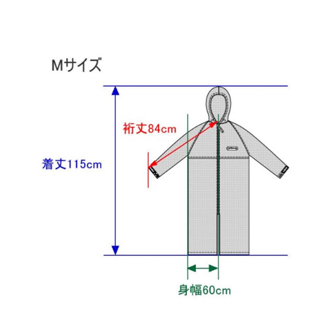 OUTDOOR PRODUCTS(アウトドアプロダクツ)のOUTDOOR PRODUCTS レインコート 06002189 ブラック M メンズのファッション小物(レインコート)の商品写真