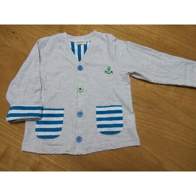 kid’s zoo(キッズズー)のカーディガン 90 Kid's Zoo キッズ/ベビー/マタニティのキッズ服男の子用(90cm~)(カーディガン)の商品写真