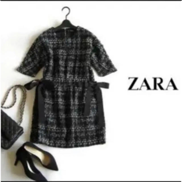 新品☆ZARA trf ザラ ツイードワンピース