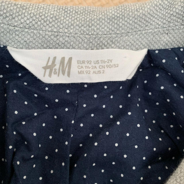 H&M(エイチアンドエム)のH&Ｍ　ジャケット　92 キッズ/ベビー/マタニティのキッズ服男の子用(90cm~)(ジャケット/上着)の商品写真