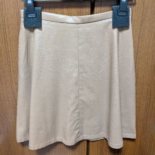 ロペピクニック(Rope' Picnic)のロペピクニック、エコレザーフレアスカートCamel、size36(ミニスカート)