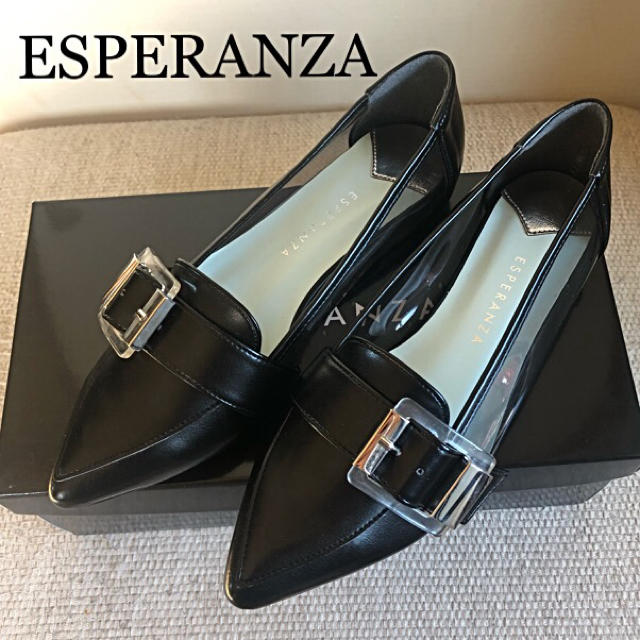 ESPERANZA(エスペランサ)のお値下げ❣️新品✨エスペランサ♡ サイドクリアローファーパンプス レディースの靴/シューズ(ローファー/革靴)の商品写真