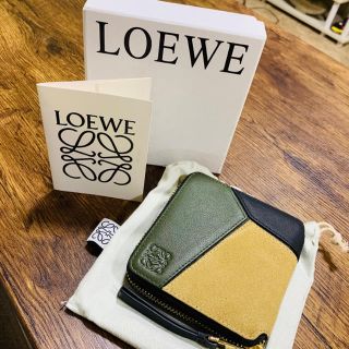 【美品】LOEWE  ロエベ　折り財布　スウェード生地