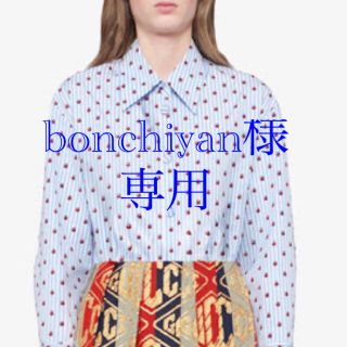 グッチ(Gucci)の★ bonchiyan様　専用★GUCCI バグズストライプシャツ 38(シャツ/ブラウス(長袖/七分))