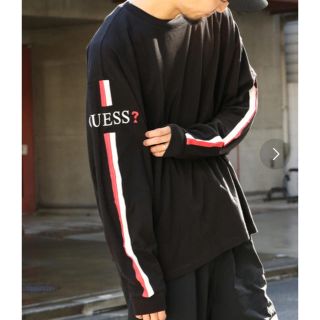 ゲス(GUESS)のFREAK'S STORE Guess/ビッグシルエット 袖ライン ロンT(Tシャツ/カットソー(半袖/袖なし))