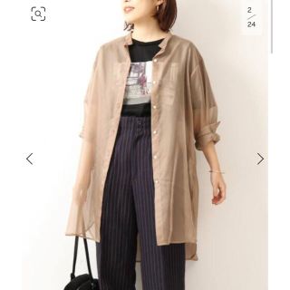 スピックアンドスパン(Spick & Span)のシースルーシャツ(シャツ/ブラウス(長袖/七分))