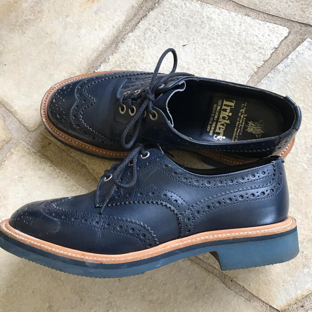 Trickers(トリッカーズ)の別注　トリッカーズ　バートン　UK6 ネイビー メンズの靴/シューズ(ドレス/ビジネス)の商品写真