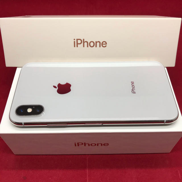 SIMフリー iPhoneX 64GB シルバー 美品