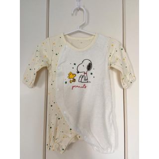 スヌーピー(SNOOPY)のSNOOPY ロンパース 帽子 ミトン 新生児(ロンパース)