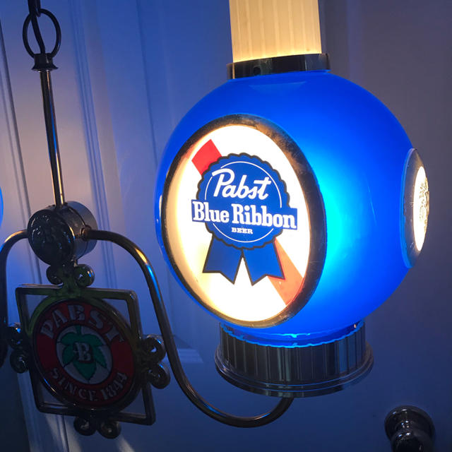 pabst blue ribbon パブストブルーリボン 吊下照明 ビンテージ | www