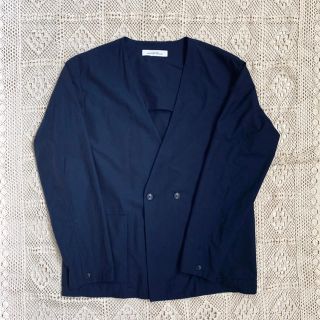 ユナイテッドアローズグリーンレーベルリラクシング(UNITED ARROWS green label relaxing)のUNITED ARROWS GREEN LABEL ノーカラー　ジャケット(テーラードジャケット)