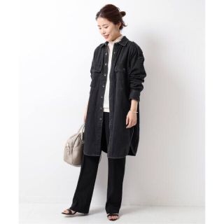 スピックアンドスパン(Spick & Span)のSpickandSpan 【5 1/2】 LONG-LINEDENIMSHIRT(シャツ/ブラウス(長袖/七分))