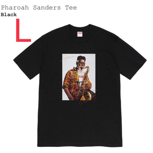 Supreme  Pharoah Sanders Tee ブラック Lボックスロゴ