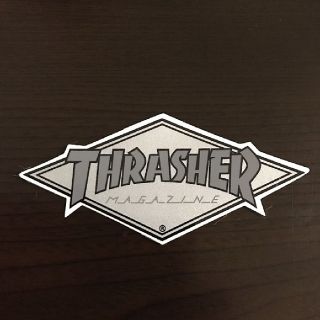 スラッシャー(THRASHER)の(縦5cm横10.5cm)THRASHER ダイヤモンドロゴステッカー(その他)