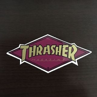 スラッシャー(THRASHER)の(縦5cm横10.2cm)THRASHERダイヤモンドロゴステッカー(その他)