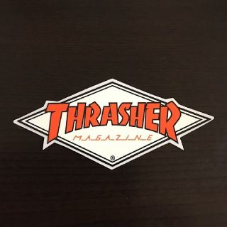 スラッシャー(THRASHER)の(縦5cm横10.2cm)THRASHERダイヤモンドロゴステッカー(その他)