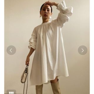 アメリヴィンテージ(Ameri VINTAGE)のタグ付新品 ameri vintage GATHER TUNIC BLOUSE(シャツ/ブラウス(長袖/七分))