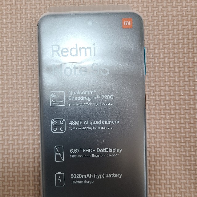ほぼ新品　Redmi Note 9S SIMフリー