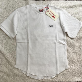 リー(Lee)のLee キッズ リー WEB限定 ワッフルTシャツ Tシャツ 140 ホワイト(Tシャツ/カットソー)