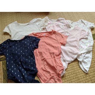 オールドネイビー(Old Navy)の半袖ロンパース　6枚セット(ロンパース)