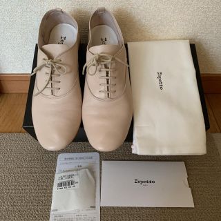 レペット(repetto)の【超美品】repetto Zizi Oxford Shoes ベージュ　39(ローファー/革靴)