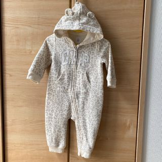 ベビーギャップ(babyGAP)の☆BABYGAP 70cm ヒョウ柄カバーオール☆(カバーオール)