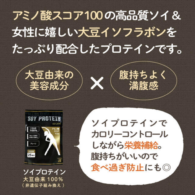 ソイ( 大豆プロテイン ) １kg 約50食分　ダイエット/イソフラボン 食品/飲料/酒の健康食品(プロテイン)の商品写真