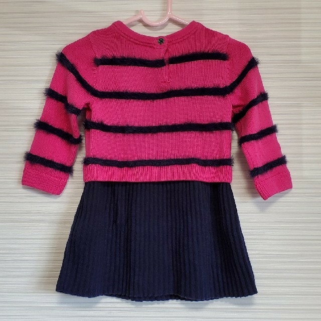 TOMMY HILFIGER(トミーヒルフィガー)の美品 TOMMY  ニットワンピース  キッズ/ベビー/マタニティのベビー服(~85cm)(ワンピース)の商品写真