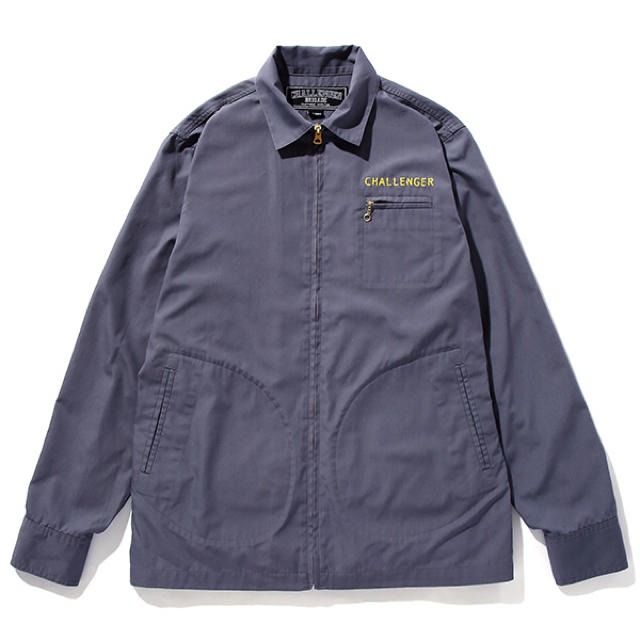 CHALLENGER/ZIP SHIRT(チャコールグレー)ジップアップシャツトップス