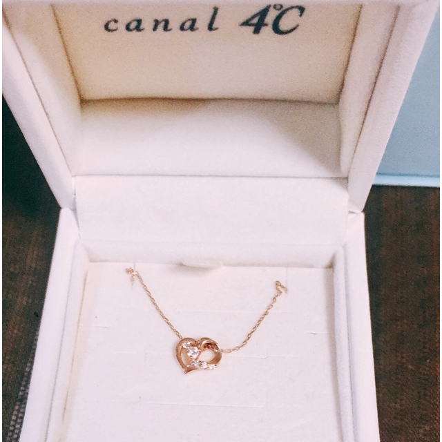 canal４℃(カナルヨンドシー)のcanal 4℃ ハートモチーフネックレス レディースのアクセサリー(ネックレス)の商品写真