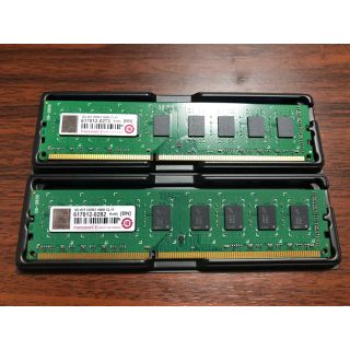 トランセンド(Transcend)のDDR3 PC3-12800 4GBx2枚組 計8GB(PCパーツ)