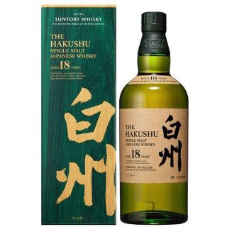 サントリー(サントリー)の白州18年　 6本セット　  サントリーウイスキー　 箱有(ウイスキー)