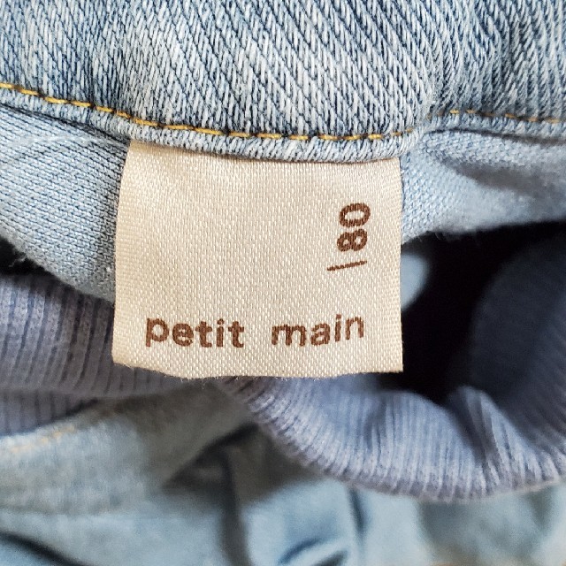 petit main(プティマイン)のpetit main デニム　size80 キッズ/ベビー/マタニティのベビー服(~85cm)(パンツ)の商品写真