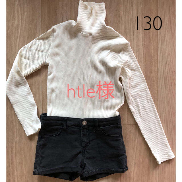 ZARA(ザラ)のショートパンツ カットソー セット キッズ/ベビー/マタニティのキッズ服女の子用(90cm~)(Tシャツ/カットソー)の商品写真