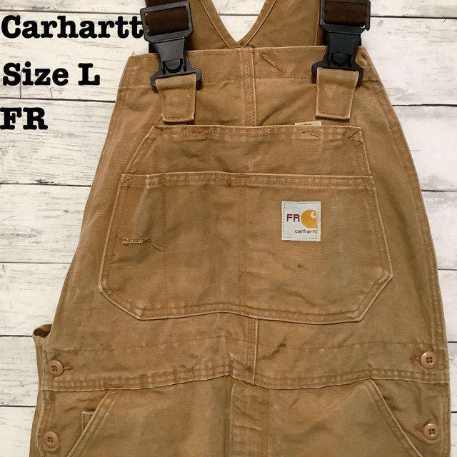 carhartt  FR カーハートブラウンダック生地オーバーオール　ダブルニー